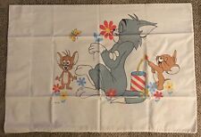 TOM AND JERRY  PILLOW CASE  C. 1960'S  MGM  CHUCK JONES ERA  SUPER CLEAN picture