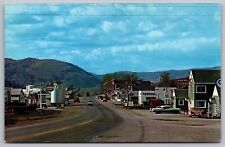 Drummond Montana Sapphire Mountains Trappers Camp Old Cars Vintage UNP Postcard picture