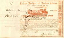 Michigan Southern and Northern Indiana Railroad Co. Issued to Clark, Dodge and C picture