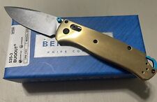 Benchmade 535-3 Bugout CPM-S90V  Gold Handle picture