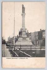 Soldiers Monument Pottsville Pennsylvania 1908 Antique Postcard picture