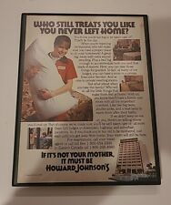 Howard Johnsons Hotel Print Ad 1982 Framed 8.5x11  picture