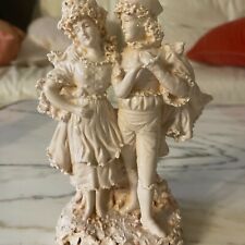 Vintage Figurine Romantic Couple Porcelain Art 1472 On Back Statue Adult 7 in picture