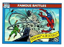 1990 Impel Marvel Universe #93 Spider-Man/Dr. Octopus Famous Battles SHIPS FREE picture
