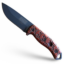 Scales compatible with ESEE 5/6 knife Skulls Bloodwood picture
