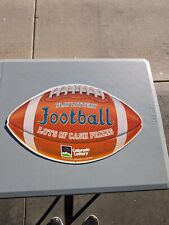 Rare Vintage 1989 Colorado Lottery Football Sign Cardboard Double Sided  NOS picture