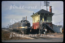 R DUPLICATE SLIDE - New York Central NYC 4041 Southwestern Action Pana IL 1967 picture