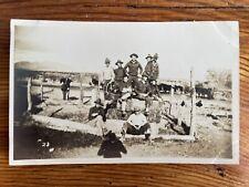 Members of 2nd Cavalry Regiment at Farm near Fort Bliss, Texas TX - c1913 RPPC picture