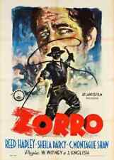 Zorro Reed Hadley Movie Framing Poster Print Wall Decor 17 x 12 picture