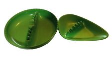 2 Vintage Green Avocado MCM Ashtray Anholt 60s 70s picture