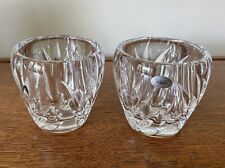 Pair of 2 Gorham Crystal 3 Inch Votive Candle Holders Germany picture