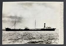 1935 Reaper Tanker Ship Hurricane Dixie Jacksonville FL Vintage Press Wire Photo picture