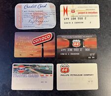 6 Expired Gas  Credit Cards - Gulf, Phillips 66, Conoco, General Tire picture