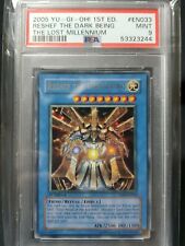 2005 Yugioh TLM-EN033 Reshef the Dark Being 1st Edition PSA 9 MINT picture