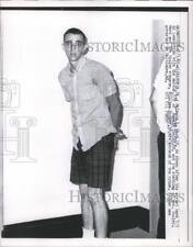 1962 Press Photo Malcom Ward Handcuffed After Murdering Donald Cooley And Wife picture