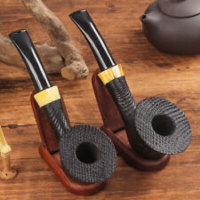 Classic Oak Army Pipe Handmade Solid Wood Pipes Tobacco Cigarettes Cigar Pipes picture