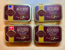 Vintage Altoids Empty Tin LOT Embossed Dark Chocolate Dipped Mints Ginger picture