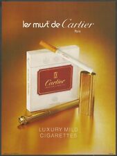 Cartier Luxury Mild Cigarettes - Les must de Cartier - 1981 Vintage Print Ad picture