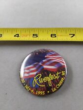 Vintage Riverfest La Crosse Festival 1995 Retro Button Pinback Pin *QQ39 picture