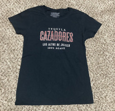 Los Cazadores Tequila T- Shirt- Unisex Small Black picture