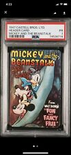1947 Castle Brothers LTD. Mickey And The Beanstalk Header Card PSA 1 Pop 8-5High picture