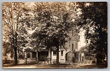 RPPC Large House with Big Trees Front Porch Somewhere in Bangor PA picture