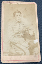 CDV card of young Confederate boy in uniform, picture