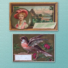 c1880 TWO VICTORIAN TRADE CARDS 