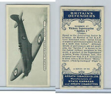 A72-14 Ardath Tobacco, Britain's Defenders, 1936, #47 Vickers Supermarine picture