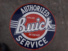 Porcelain Buick Service Enamel Sign Size 30