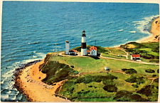 Montauk, NY  Historic Long Island Montauk Point Lighthouse Postcard picture