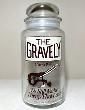 The Gravely Tractor Mower Advertising Jar Raised Paint 8 1/4 x 4” picture