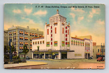 c1938 Linen Postcard El Paso TX Texas Kress Building picture