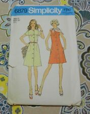 Vintage 1975 Simplicity Pattern 6879 Dress Size 12 picture