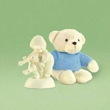 Dept 56 Snowbabies Baby Bear Steps in Blue Sweater with Figure OVERSTOCK SALE picture