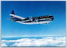 Airplane Postcard United Airlines Boeing 737 Stratocruiser In Flight NBC CM2 picture
