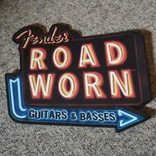 Fender 'Road Worn' Guitars And Basses Particle Board Sign picture