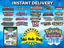 50 x BOOSTER CODE MIX Live Pokemon Codes Online INSTANT QR EMAIL DELIVERY picture