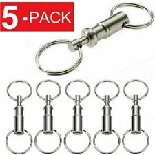 5 Pack Detachable Pull Apart Quick Release   US Keychain Key Rings picture