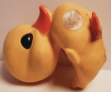 1971 Vintage Cutest Duckling Bank ever Rare Royalty Industries Inc w/ wheels picture