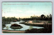 Cleveland OH-Ohio, Lake In Rockefeller Park, Antique, Vintage c1910 Postcard picture
