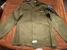 Vintage Us Army Og-107 Button Up Shirt Size 15 1/2 X 35 Green (24-1147) picture