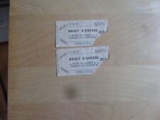 The Army Museum & Emperor Napoleon's Tomb paper Tickets 1958 (2) Paris picture