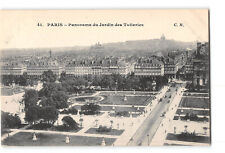 Paris France Postcard 1907-1915 Panorama du Jardin des Tuileries picture