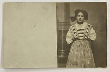 Vintage RPPC Postcard, Young 15 Year Old Girl in Time Period Clothing picture