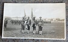 American Soldiers Color Guard In Shanghai China 4th Regiment WWI Era Photo B4FN picture