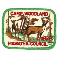 1976 Camp Woodland Hiawatha Council Patch New York NY Boy Scouts BSA picture