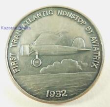 Vintage TWA Amelia Earhart Milestones In Manned Flight 1969 Medallion Medal picture