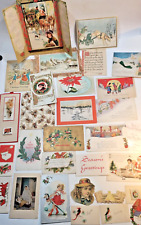 Christmas Postcards Cards Lot 25+ Early 1900s Antique and Vintage Ephemera picture