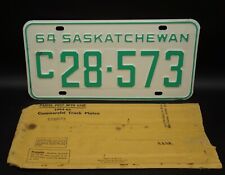 1964 SASKATCHEWAN License Plate Canada - Commercial Truck picture